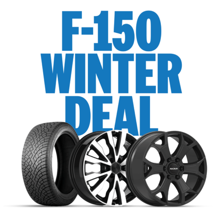 Kompletta vinterhjul till Ford F-150 för 19 900 kr