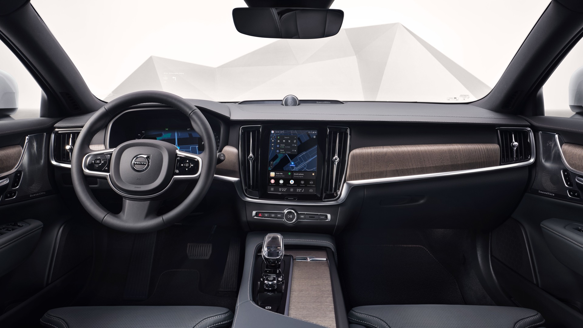 Diskret stämningsbelysning i kupén i Volvo V90