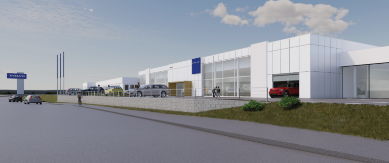 Invigning av Brandts nya billhall i Åmål