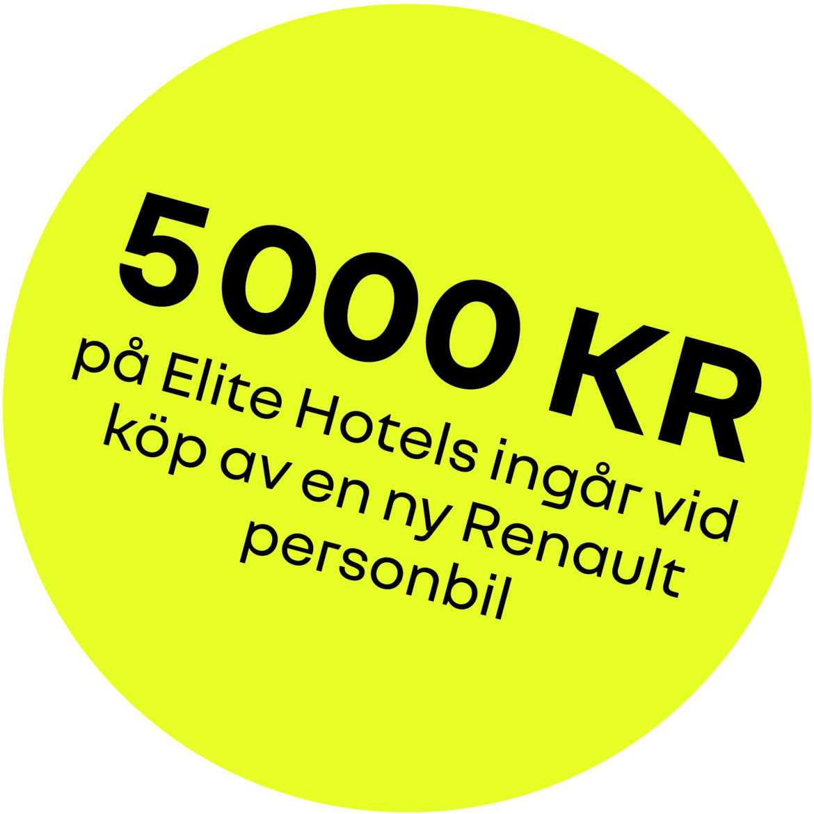 Beställ en ny Renault - få 5000 kr hos Elite Hotels